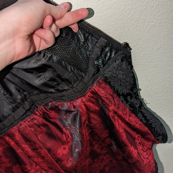 Victorian goth modified DIY jacket OOAK Faux vegan leather - used on TV - Picture 9 of 10